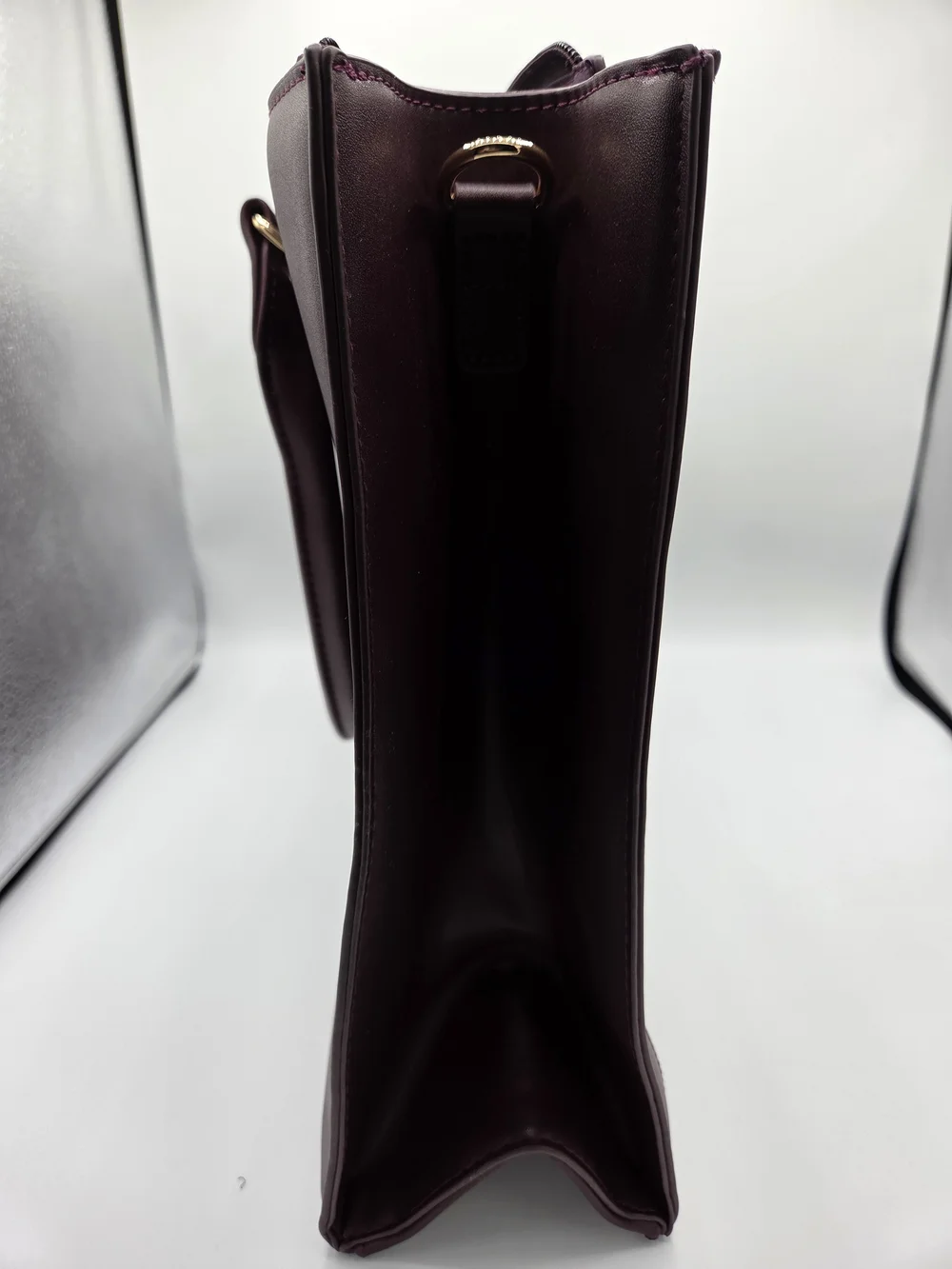 Women's Leather Briefcase Bag in Burgandy